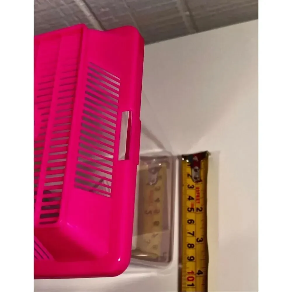Portable Aquatic/Terrarium Tank, Plastic Carrier Cage with Lid and Handle NWT